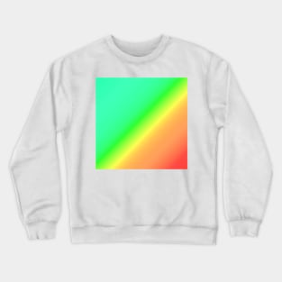 Diagonal Ombre Green Crewneck Sweatshirt